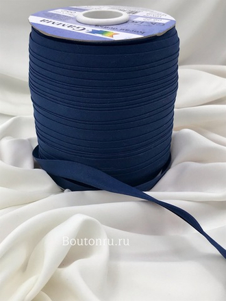 Косая бейка хлопок №052 темно-синяя GAMMA GK-15C 14-15 мм