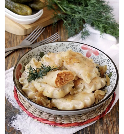 Вареники с капустой отварные 200гр