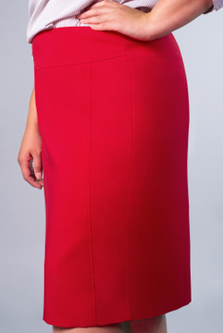 Юбка женская 3784ЛП, красный #35Кр013784ЛП