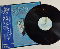 Винтажная виниловая пластинка LP Eagles Their Greatest Hits 1971 1975 (Japan 1976) (Obi) Tequila Sunrise