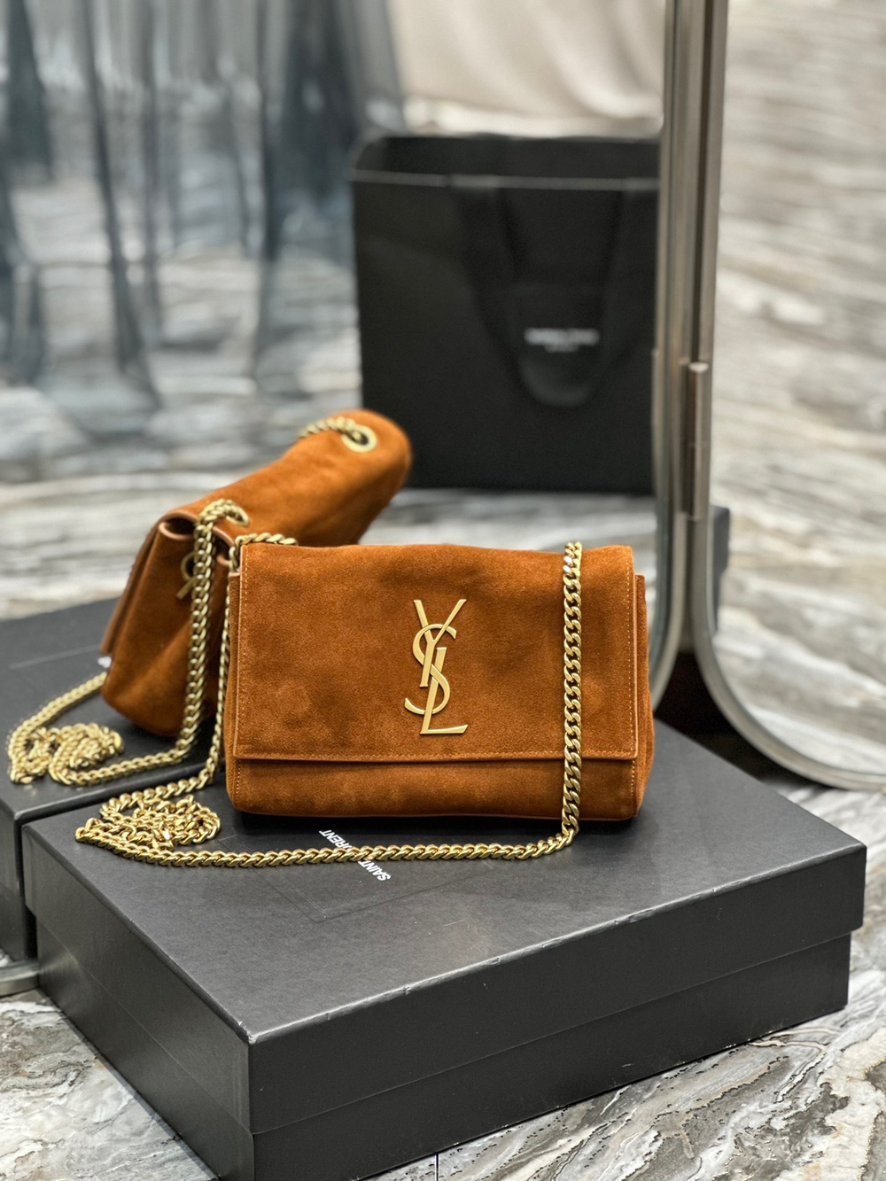 Saint Laurent Kate Small Reversible Chain Bag 22 cm