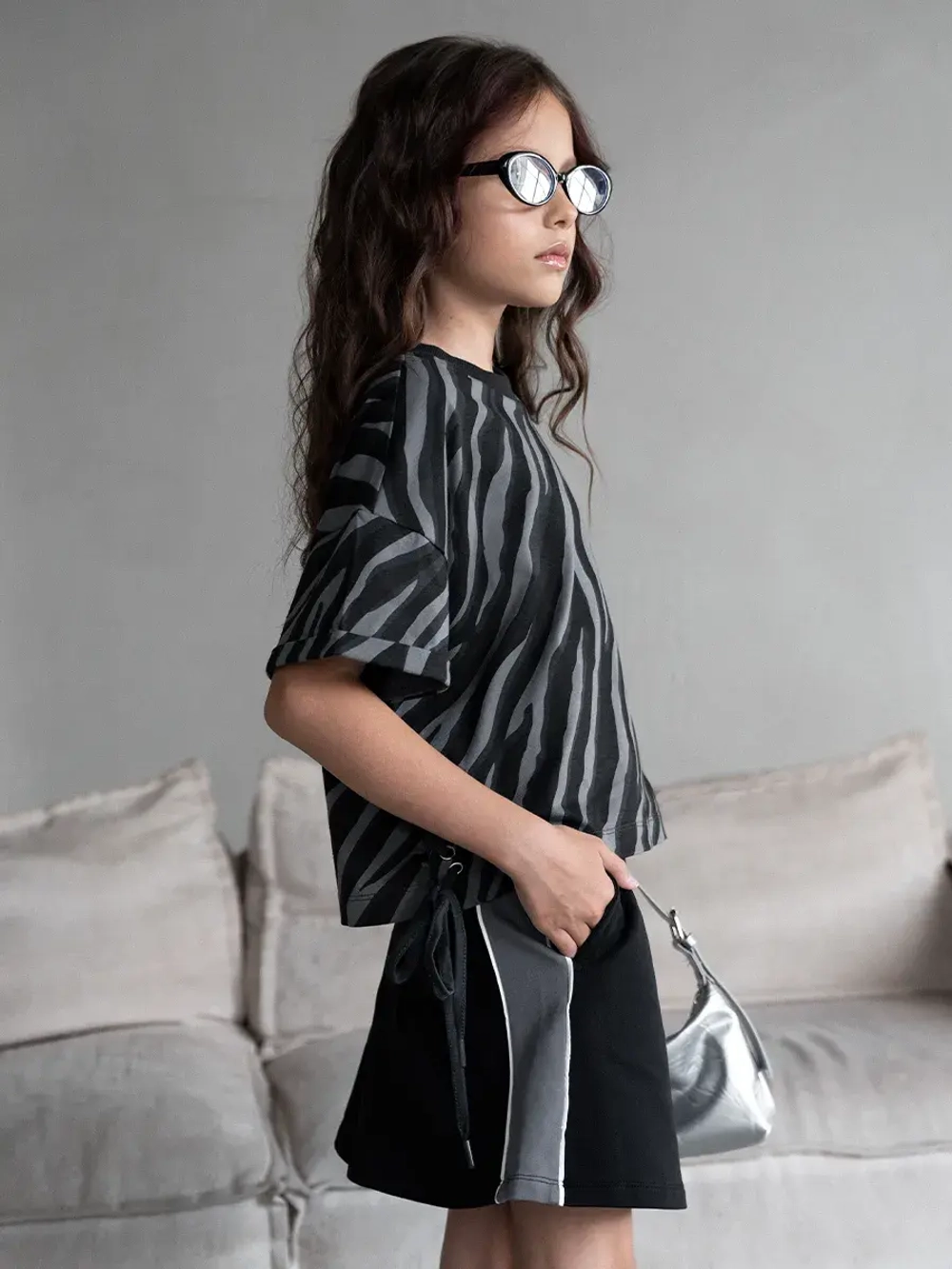 Костюм в садик, футболка и юбка