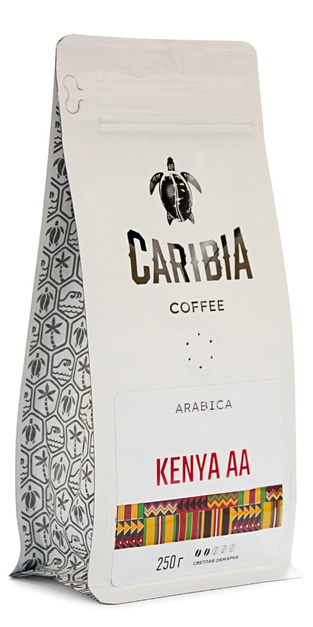 Кофе CARIBIA Arabica Kenia зерно, 250г