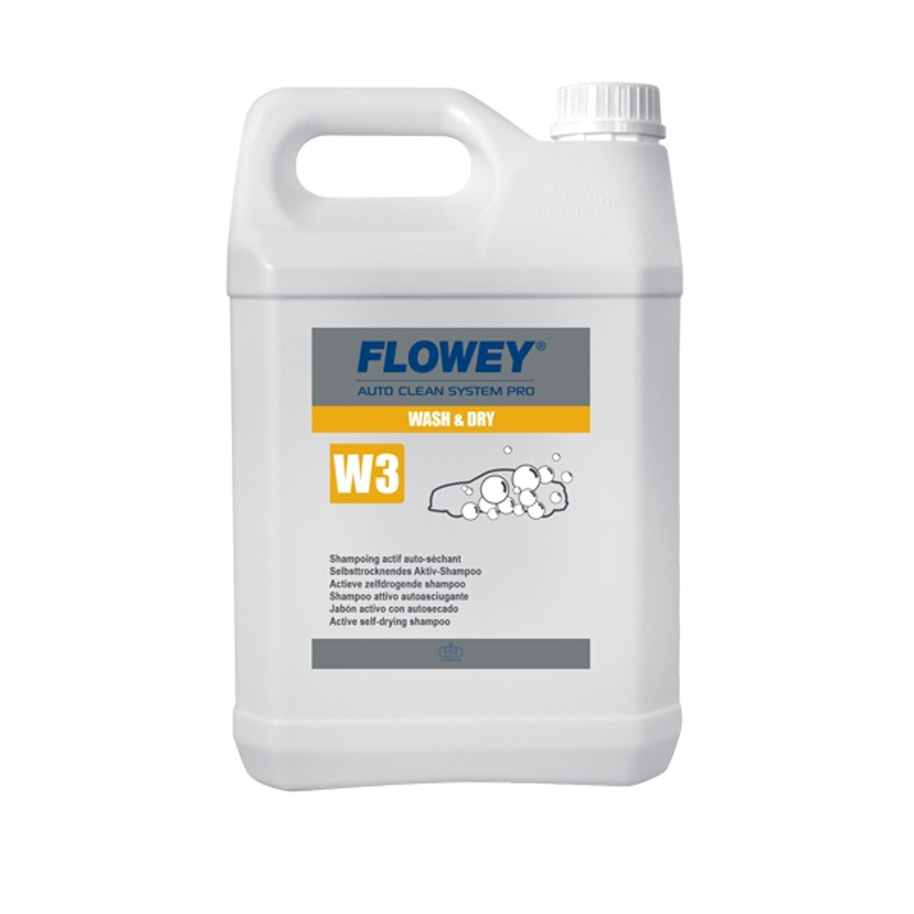 Wash & Dry Активный самосушащийся шампунь 5 л., FLOWEY (Люксембург)
