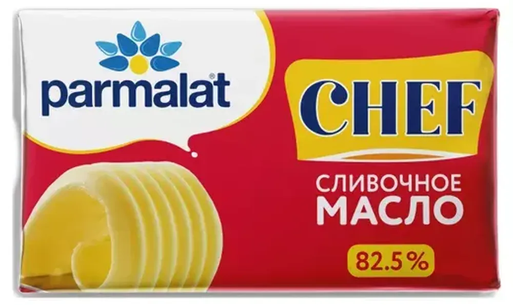 Масло слив. Parmalat chef 82,5% 180г