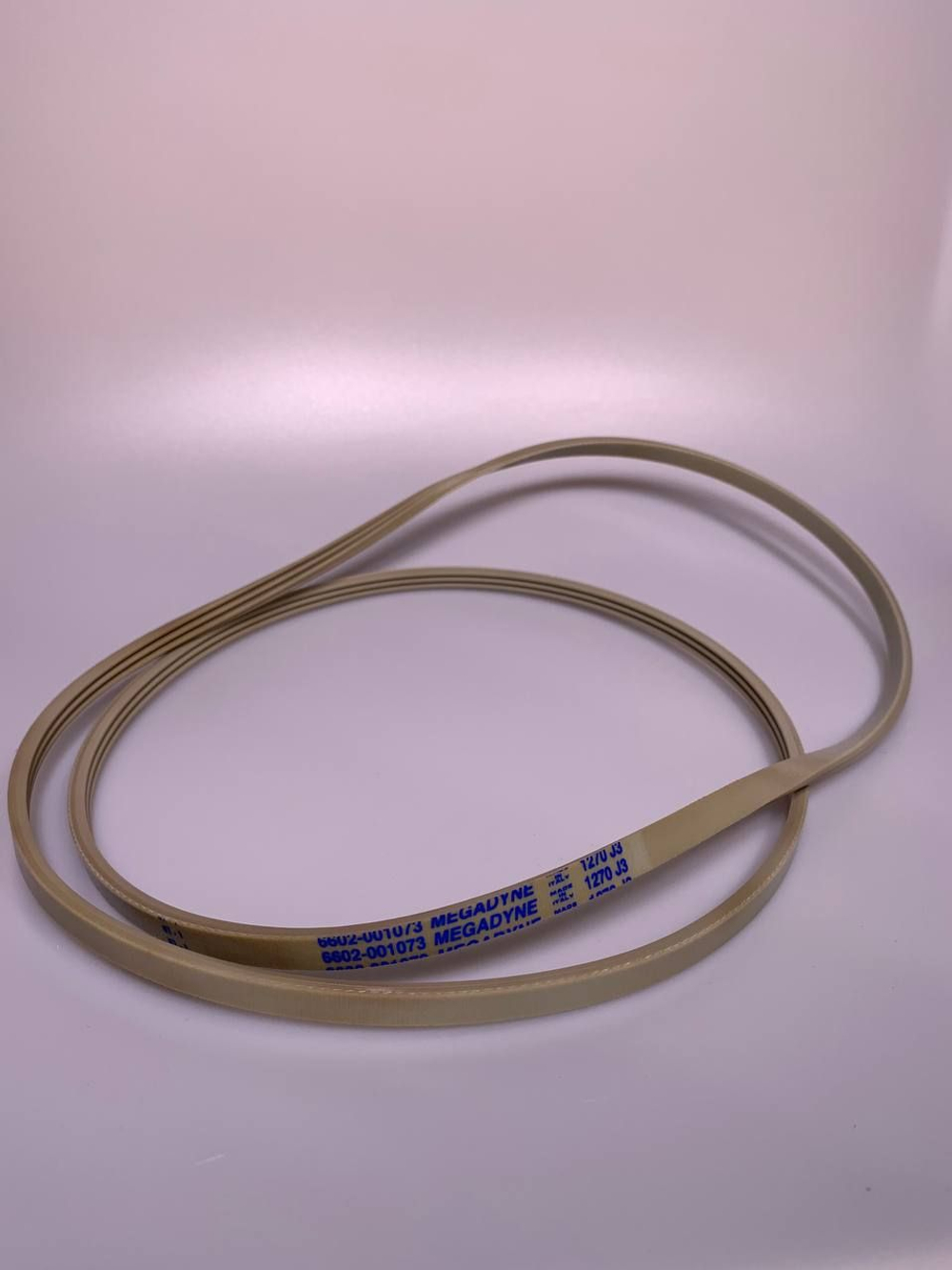 Ремень 1270 J3 (белый) MEGADYNE для стиральной машины BLJ484UN L1270мм