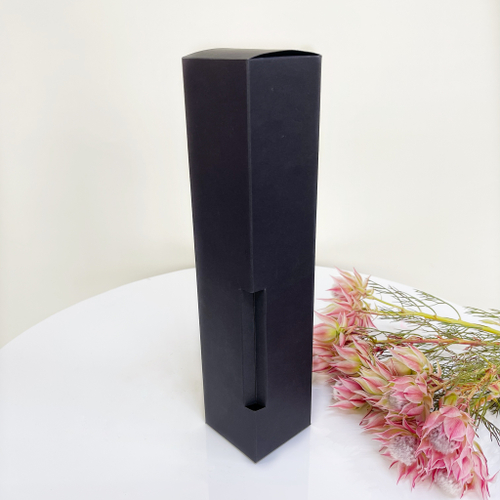 Коробка для диффузора черный картон размер 30*6,5*6,5 см