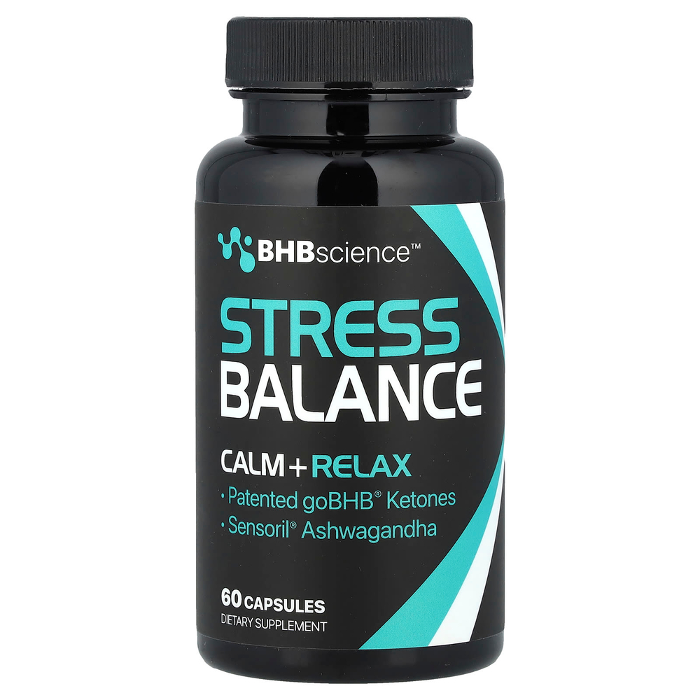 Real Ketones, BHB Science™, баланс при стрессе, 60 капсул