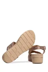 Qadın üçün bej sandal ortopedik
