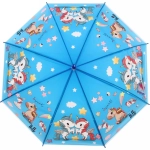 Зонт детский полуавтомат «Ultramarine - Единорожки», микс 4 цвета, 8 спиц, d-86см, длина в слож. виде 65см