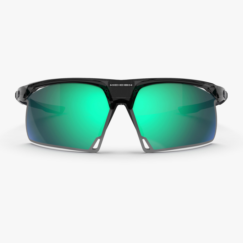 Спортивные очки Scicon Aerobeam Titanium Sunglasses Black Crystal Polarized Multi Mirror Green
