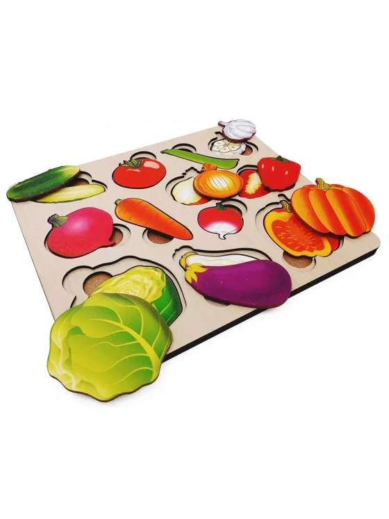 Доска-вкладыш Часть и целое Овощи 8017