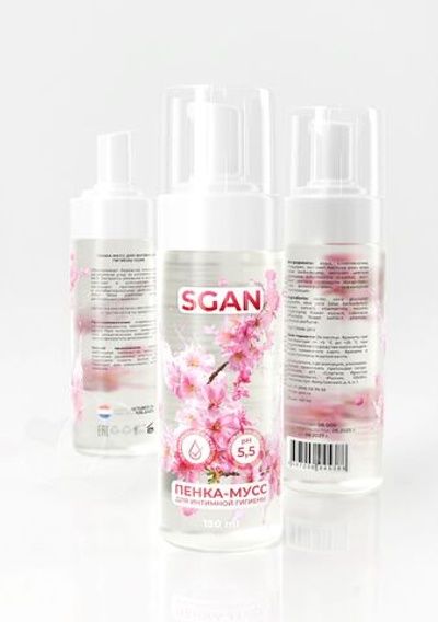 Пенка-мусс для интимной гигиены SGAN с пребиотиками - 150 мл.