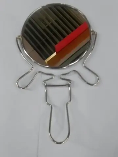 Зеркало настольное в металлической оправе «Модерн» круг, одностороннее d17см