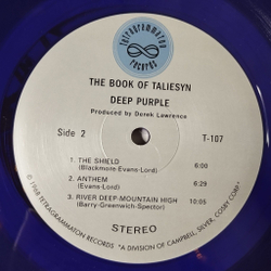 Винтажная виниловая пластинка LP Deep Purple The Book Of Taliesyn (USA 2006) (Purple Vinyl)