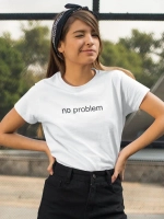 Футболка с надписью no problem