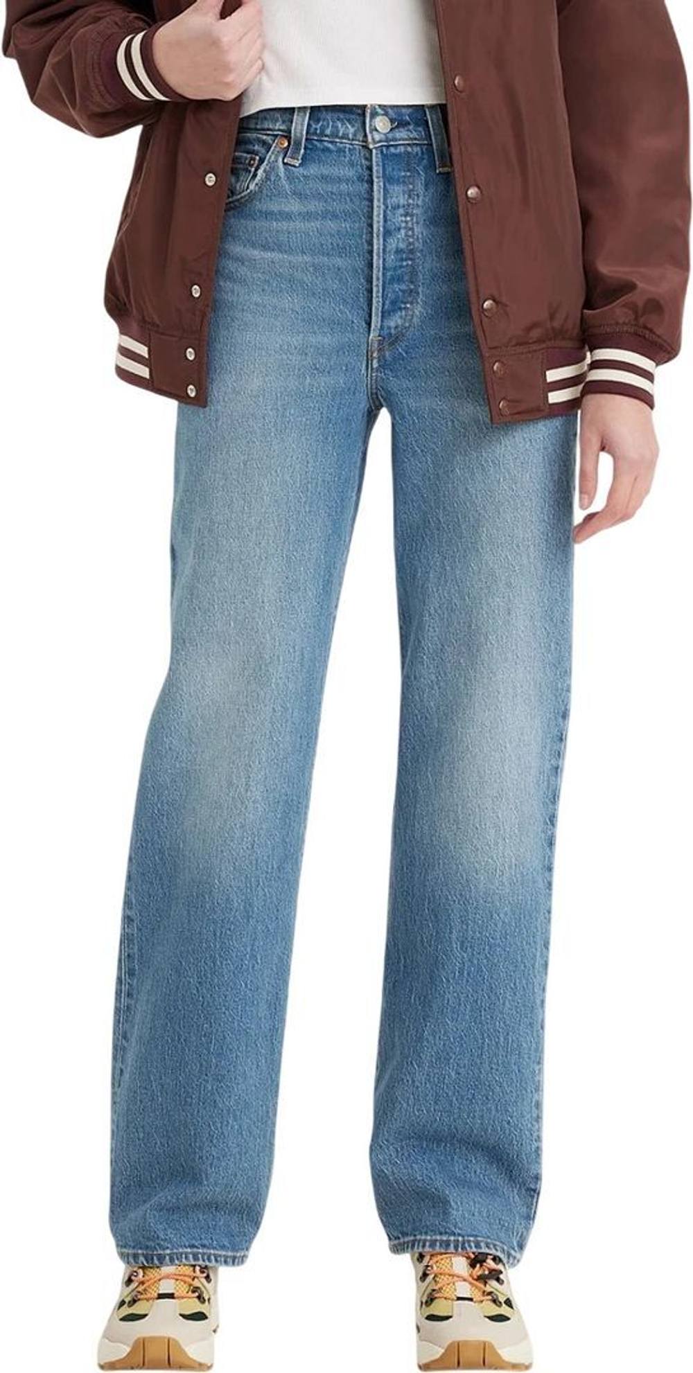 Джинсы Levis RIBCAGE FULL LENGTH синий