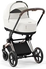 Коляска Cybex Priam IV Rosegold complete Aton S2 Lava Grey Base One 4 в 1 Off White