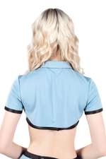 Костюм Полицейская - верх (Размер: 44) (Цвет: голубой с черным)