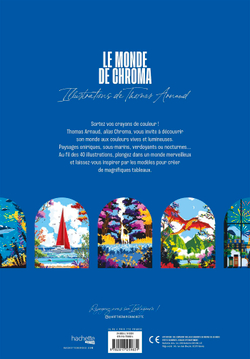 Hachette  раскраска по номерам  Le monde de Chroma - Livre de coloriage
