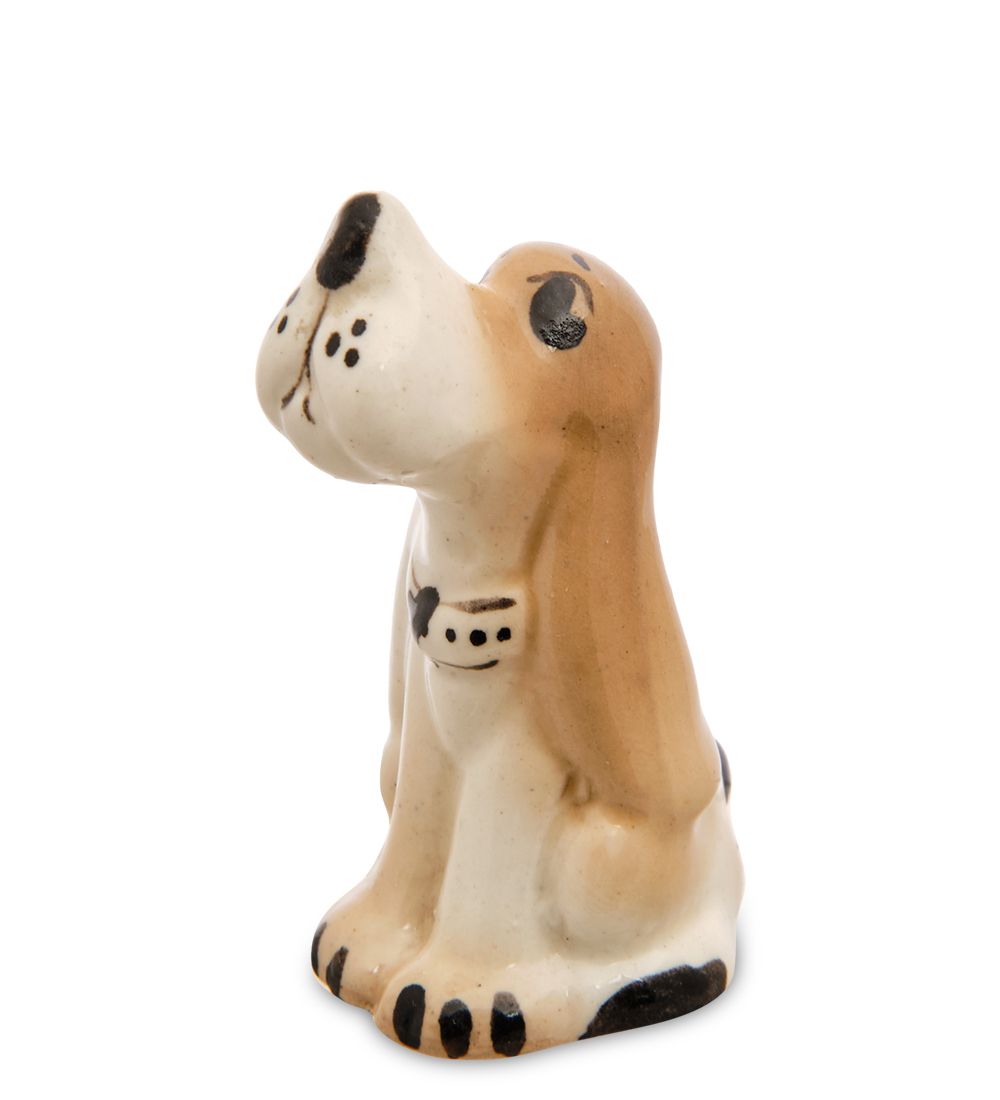 Фигурка «Собака Буся» цв. (Гжельский фарфор)