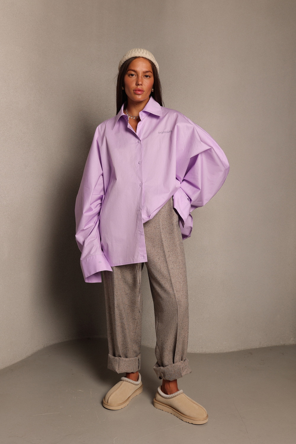 Брюки широкого кроя