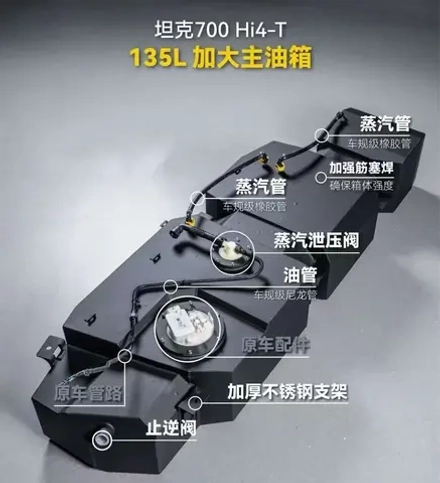 Замена основного топливного бакана 135 литров для TANK 700 Танк резервный бак топливный насос 65л