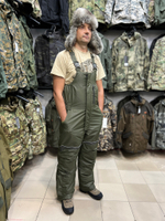 Зимний костюм Taygerr Рыболов-2 –45 °C, Таслан, Хаки, полукомбинезон