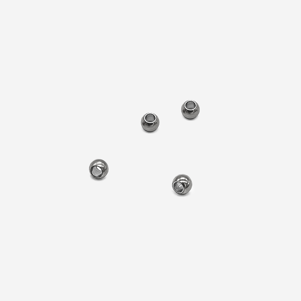 Бусина-разделитель 2мм, сталь без покрытия