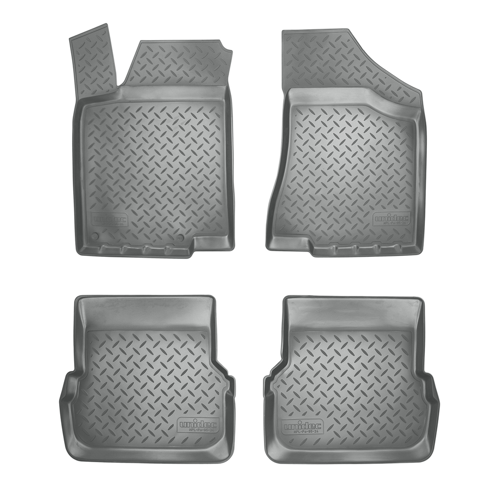 Ковры в салон Norplast/Unidec для Volkswagen Passat в кузове B4 (1993-1997), Серый, арт.NPL-Po-95-24-G
