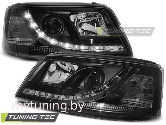 Фары передние BLACK для VW T5 04.03-08.09