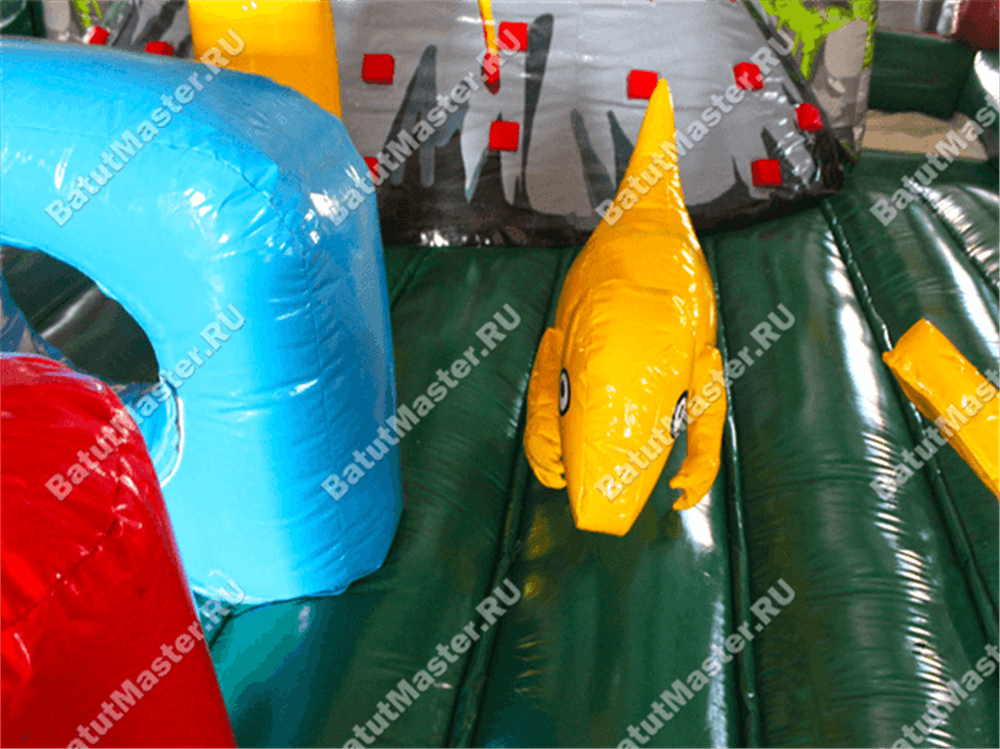 Надувной батут "Ущелье динозавра"