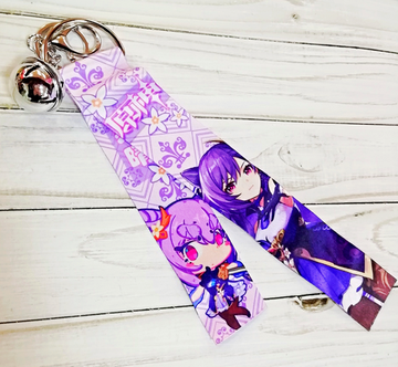 Тканевые брелоки с бубенчиками аниме игра "Геншин Импакт" - Ке Цин