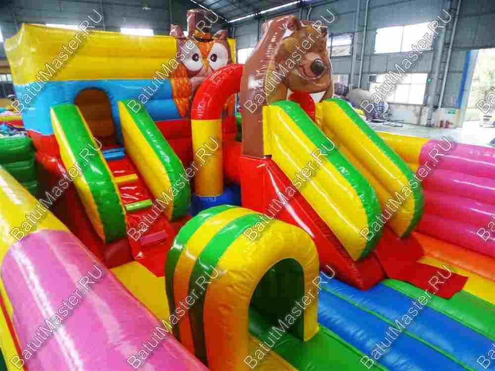 Надувной батут "В гостях у совы", 6,5*4,8*3,4 м