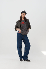 Джинсы тёмно-синие