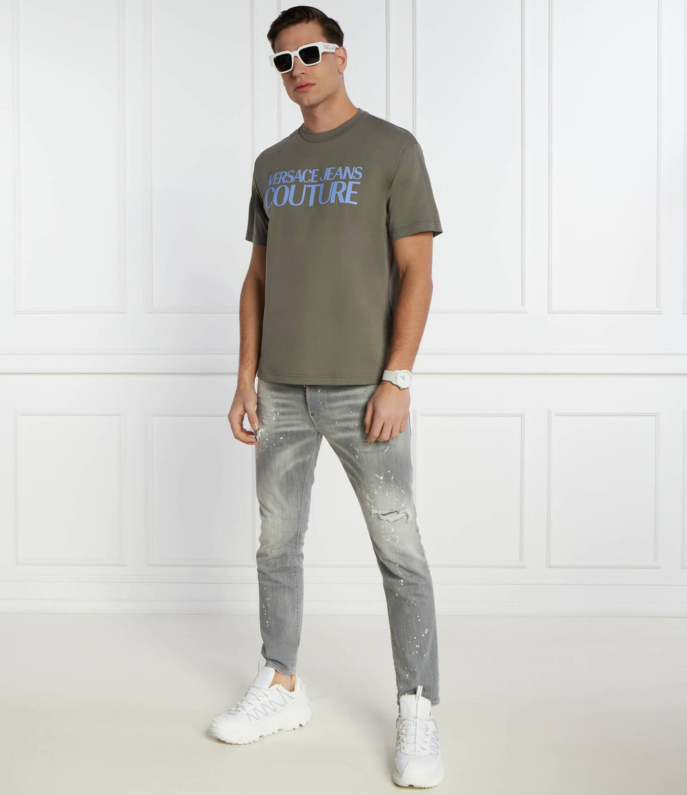 Футболка MAGLIETTA Versace Jeans Couture - хаки(76GAHG01CJ00G)