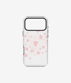 Чехол STARS ALIGNED (белый+розовый) для iPhone