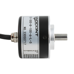 Инкрементальный энкодер INNOCONT D=40мм, выступающий вал 8мм, 2000 имп/об, 5VDC, выход TTL, IP54, -20…+80°C, радиальный кабель 2м