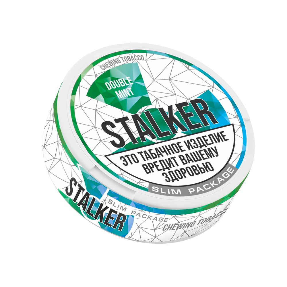 Жевательный табак Stalker Light Slim - Двойная мята, 8 гр