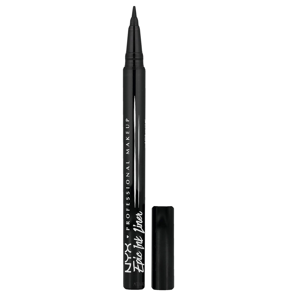NYX Professional Makeup, Водостойкий лайнер Epic Ink, 01 черный, 1 мл (0,03 жидк. Унции)