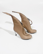 Ботильоны с замком GLAM BEIGE
