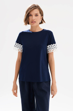 23597 Футболка женская (темно-синий)