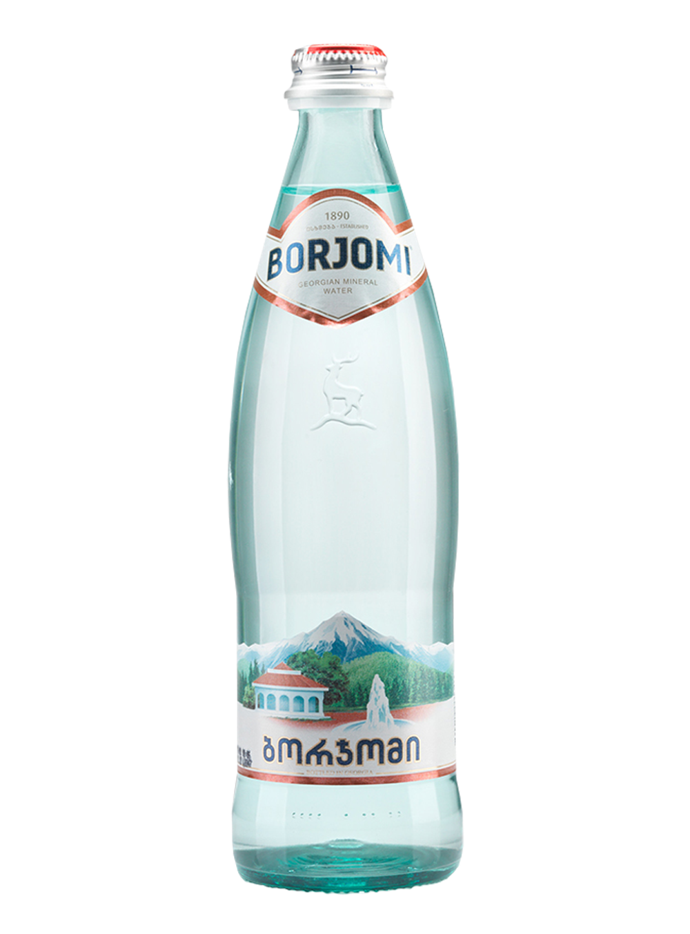 Минеральная вода Borjomi 0,5л 12шт стекло