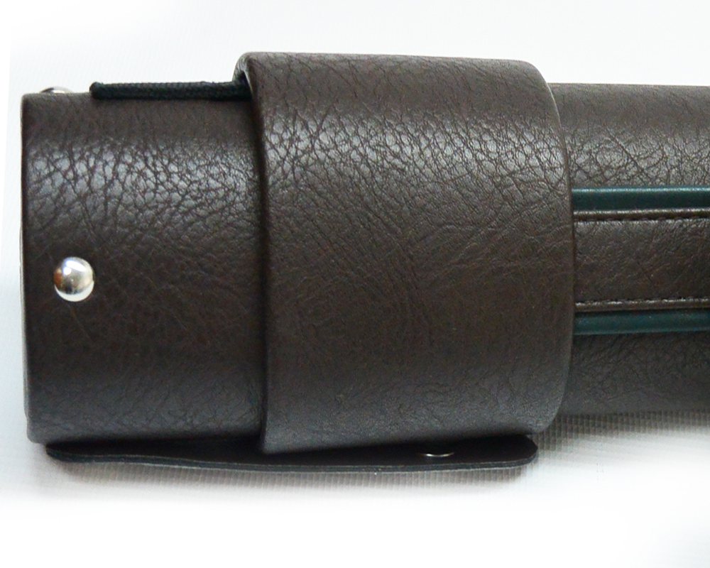 Тубус на 1 кий Меркури CLUB (1 карман) (коричневый/зеленый)