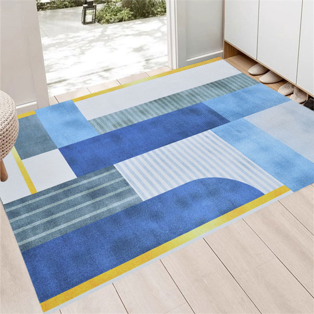 Коврик 80*100см, искусственный войлок/полиэстер, основа ПВХ (силикагель), NN2025-42