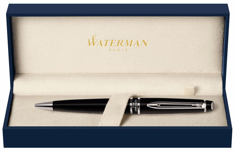 Шариковая ручка Waterman Expert 3, цвет: Black CT, стержень: Mblu
