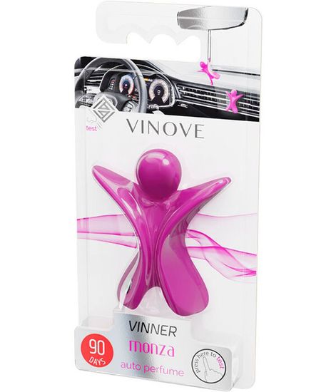 МОНЦА фуксия, дизайнерский ароматизатор для автомобиля Monza Vinner, Vinove