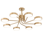 Светодиодный светильник на штанге 70Вт, 9600 Лм, 3500-6500К, Ra>80, металл/пластик/акрил, шампань