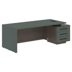 Стол руководителя с тумбой VCT 2290(R)  2200х900х750 VELION