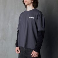  Лонгслив Dickies Payson 2-in-1 Let T-shirt артикул:DK0A88JFBLK1 - купить в магазине Дайс